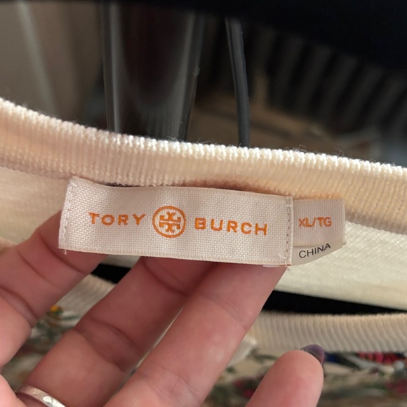 Tory Burch Silk-Front Merino-Wool Cardigan XL - Picture 4 of 12